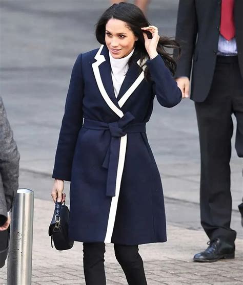 meghan markle wrap coat.